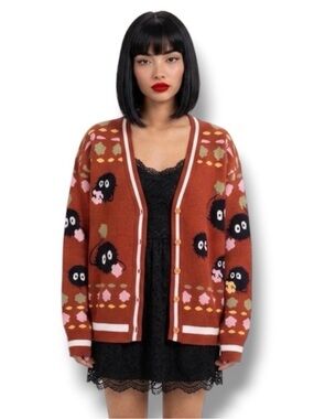 Studio Ghibli Spirited Away Soot Sprites Women's Cardigan